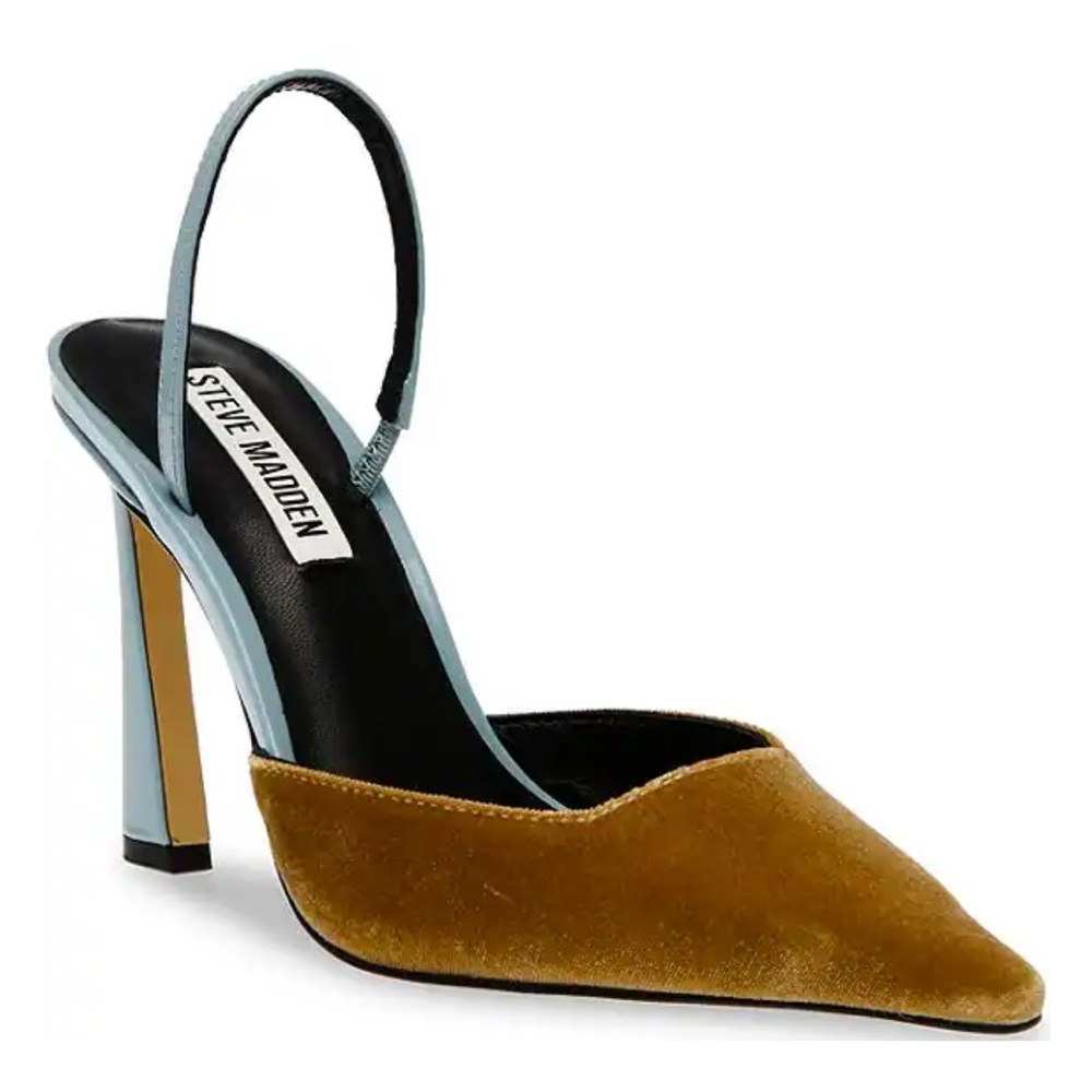 Drew  slingback turquoise heel